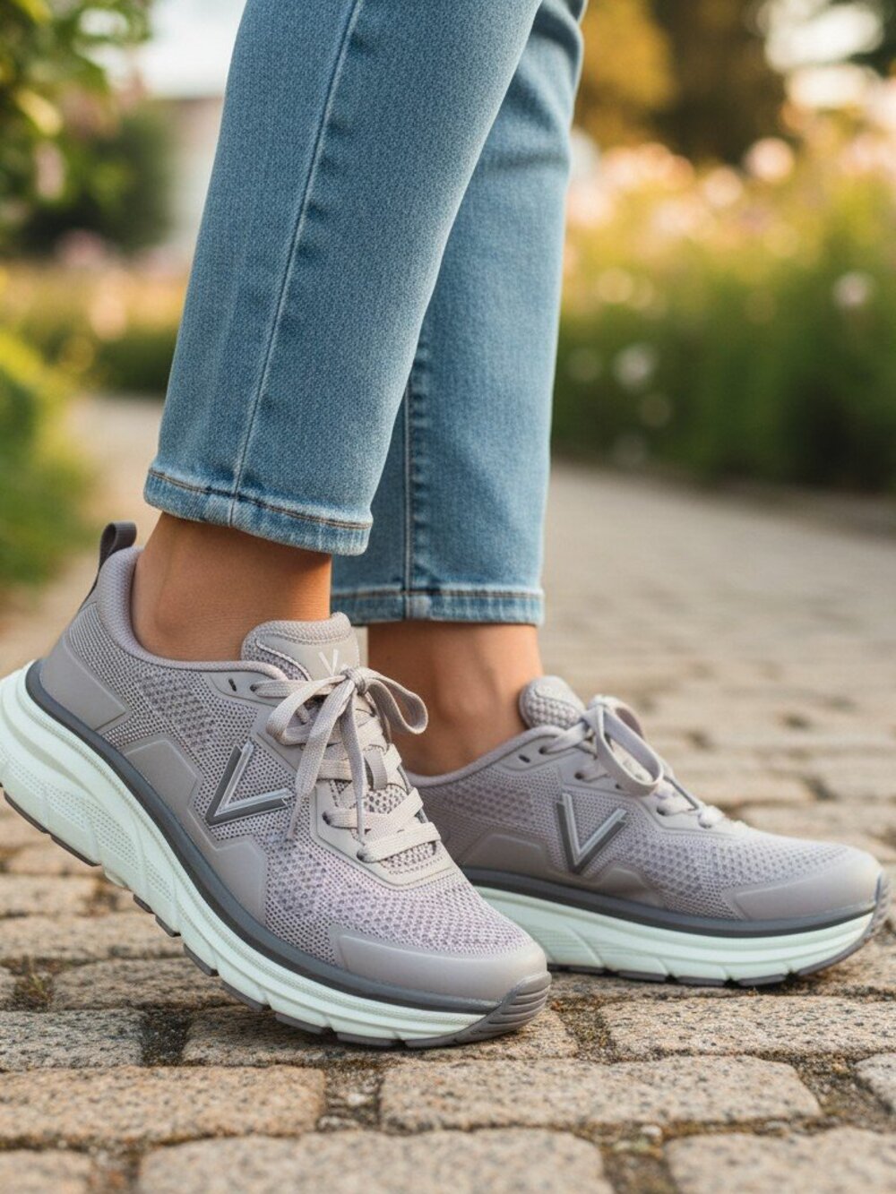Vionic Walk Max Grey Athletic Sneakers - Picture 13 of 13
